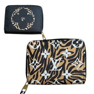 Louis Vuitton Limited Edition Black and Gold Jungle Zip Wallet​